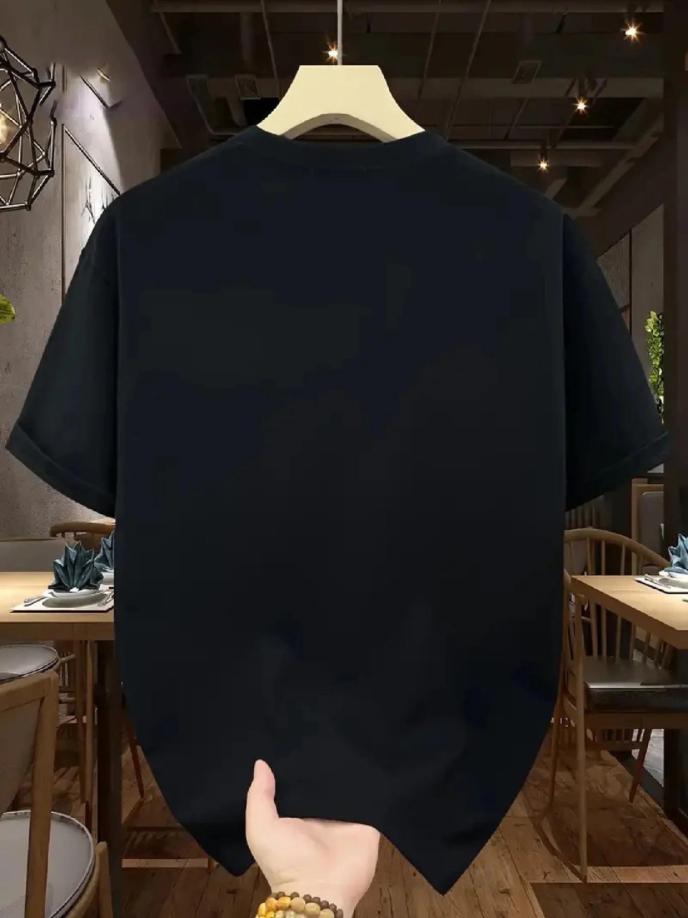 “Men’s 100% pure cotton loose breathable casual fashion letter-print short-sleeve crew neck T-shirt top.”